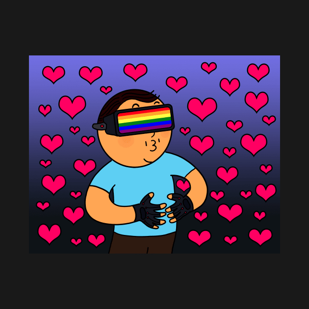 Virtual Reality Glasses Gay Pride Love by Nalidsa