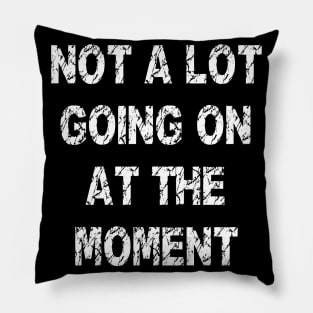 Vintage Not a Lot Going on at the Moment Pillow