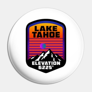 Ski Lake Tahoe California Nevada Skiing Pin