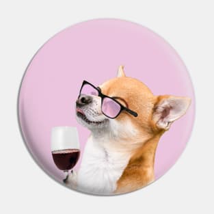 Dog next to wine meme Pin