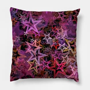 Purple Stars Pillow