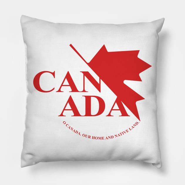 CANADA Oh Canada Maple leaf nerv logo Pillow by StubbleBubble