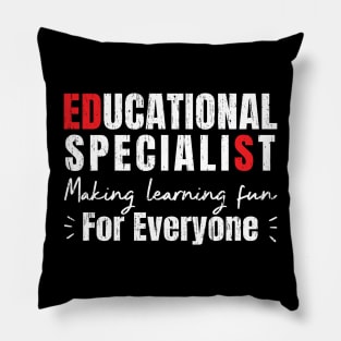 Funny Educational Specialist Graduation Pillow