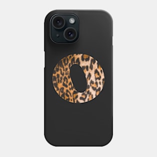 Letter O leopard print Phone Case