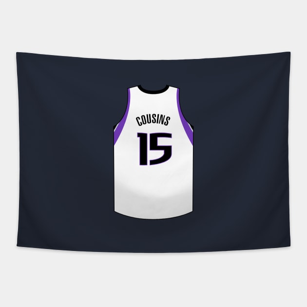 Demarcus Cousins Sacramento Jersey Qiangy Tapestry by qiangdade