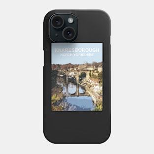 Knaresborough North Yorkshire England UK travel poster design Phone Case