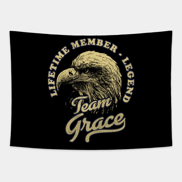 Grace Name - Lifetime Member Legend - Eagle Tapestry by Stacy Peters Art