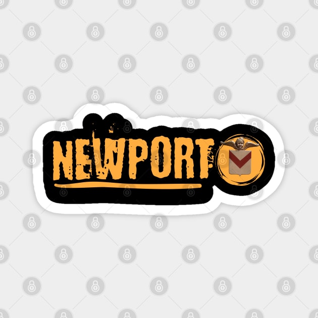 Newport South Wales Magnet by Teessential