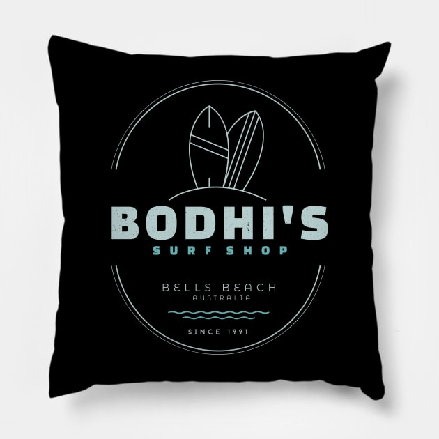 Bodhi's Surf Shop - Bells Beach Australia - Since 1991 Pillow by BodinStreet