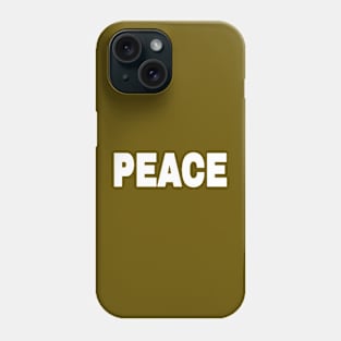 PEACE - White - Front Phone Case