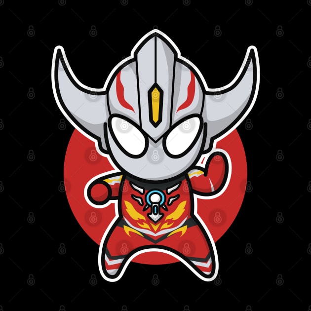 Ultraman Orb Burnmite Chibi Style Kawaii by The Toku Verse