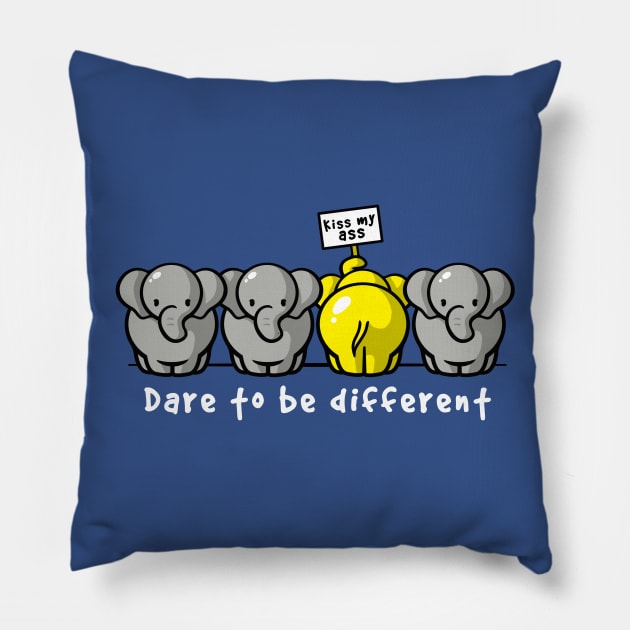 Dare to be different Pillow by NemiMakeit