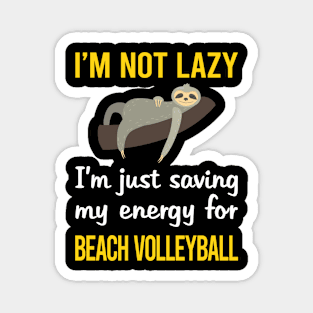 Funny Lazy Beach Volleyball Magnet