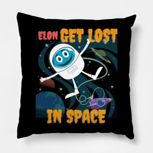 Elon GET LOST in space (astronaut) Pillow