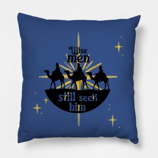 Jesus Christ is born Christmas - Three wise men Pillow