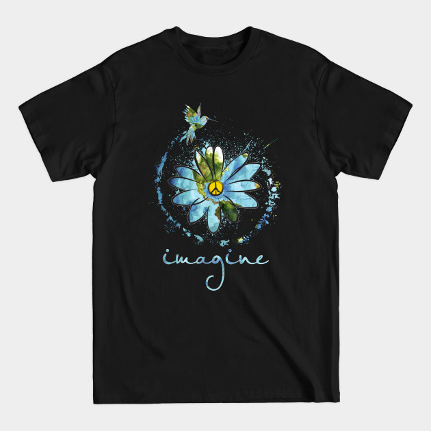 Discover Imagine Hippie Flower - Hippie - T-Shirt