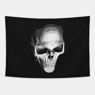 Engraved Skull Tapestry