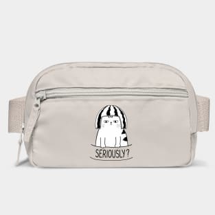Seriously? Sarcastic Cat Meme Humor Bag