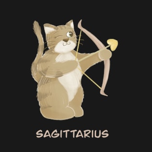 Sagittarius cat zodiac sign T-Shirt