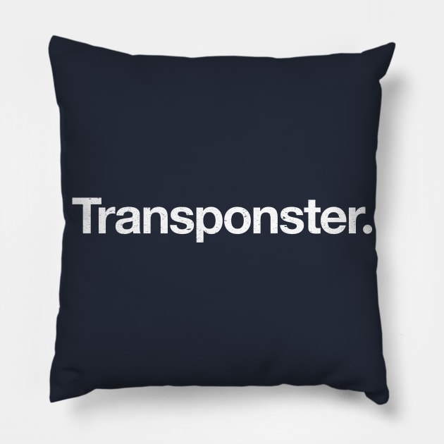 Transponster Pillow by TheAllGoodCompany