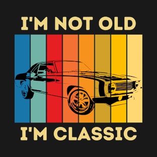 Colorful Vintage Classic Cars Lovers T-Shirt