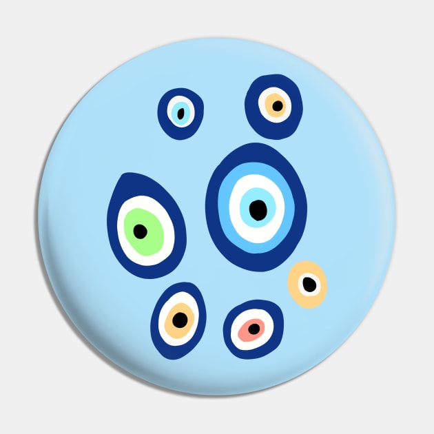 Turkish Evil Eye Pin by uveyiknur