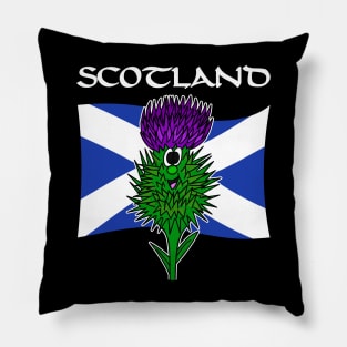 Scottish Thistle Scotland Flag St Andrews Day Pillow