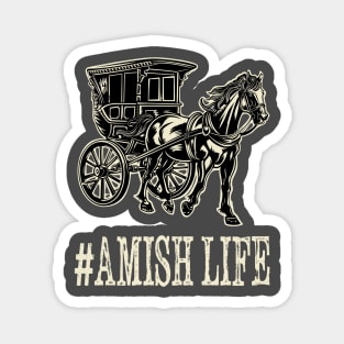 Vintage Amish Buggy Horse Rural transportation Horse & Buggy Magnet