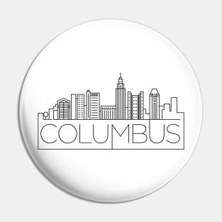 Columbus Minimal Skyline Pin