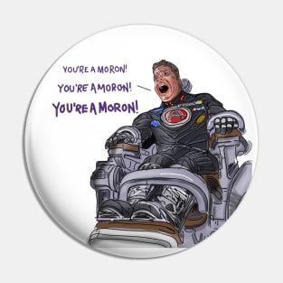 Captain Amazing Thinks You're A Moron Pin