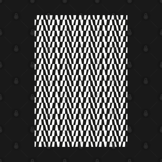 Bold Monochromatic Geometric Pattern 3 in Black and White by tramasdesign