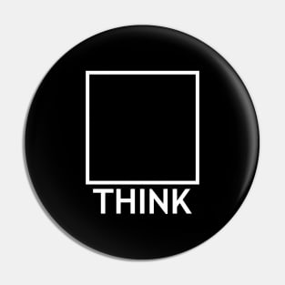 THINK OUTSIDE THE BOX dark Pin