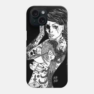 Tattooed Dead Girl Phone Case