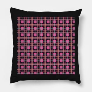 Pack a Punch Pink Tartan Pillow