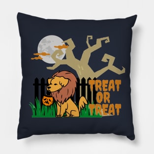 Halloween Treat or Treat (Trick or Treat) Spooky Dog Pillow