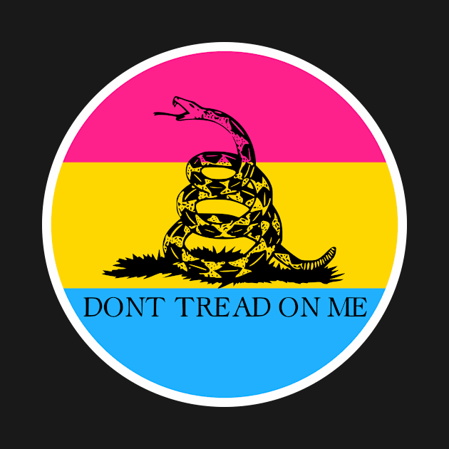 Pansexual Gadsden Flag by Shared Reality Shop