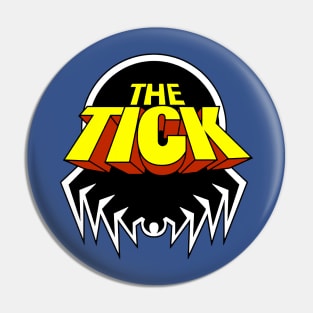 The tick cartoon logo Pin