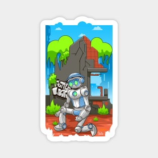 Robot Cartoon Magnet