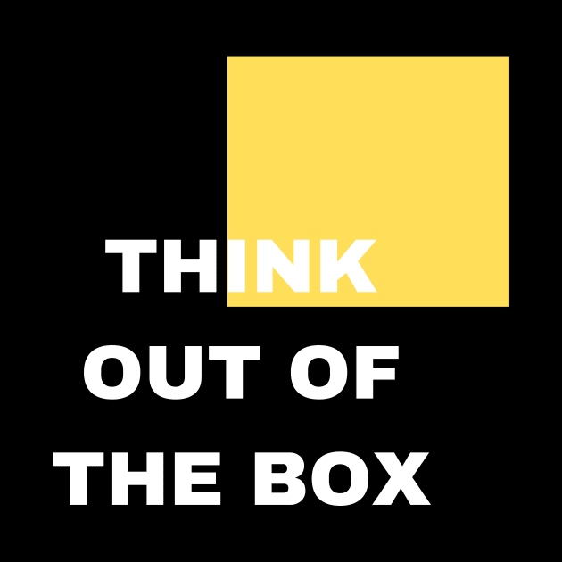 Think out of the box with yellow box by jachu23_pl