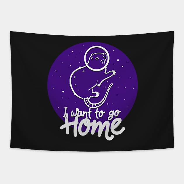 SPACE / POSSUM: I Want To Go Home Tapestry by woormle