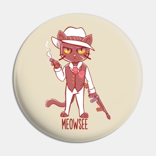 Meowsee - Mafia Kitty Pin