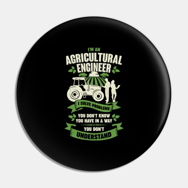 Funny Agricultural Engineer Engineering Gift Pin by Dolde08