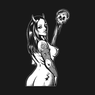 Sexy devil girl pinup T-Shirt