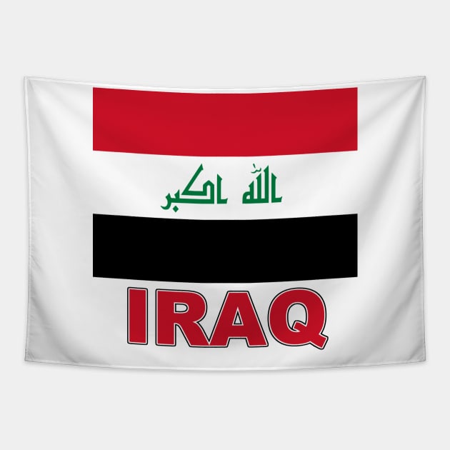 The Pride of Iraq - Iraqi National Flag Design Tapestry by Naves