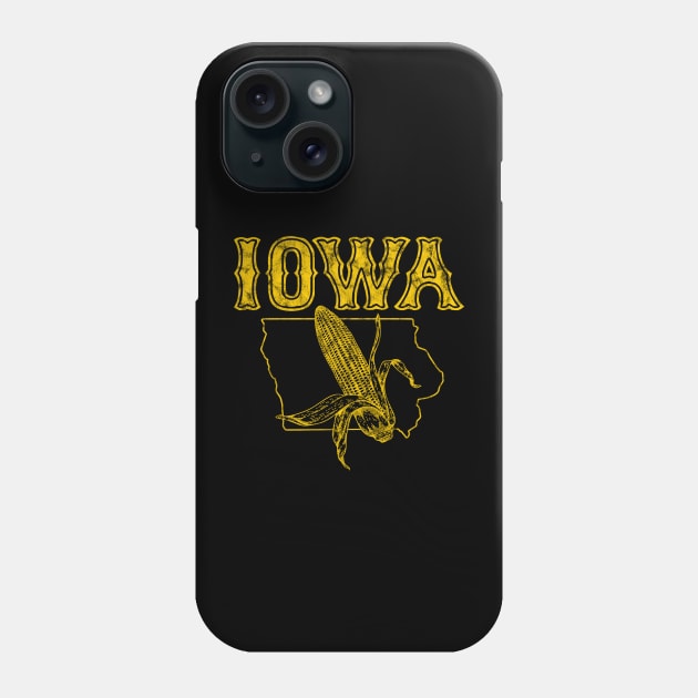 Vintage IOWA state corn design Phone Case by MalmoDesigns