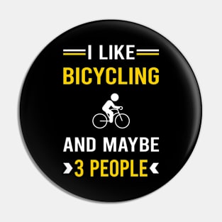 3 People Bicycling Bicycle Bicyclist Cycling Cycle Cyclist Pin