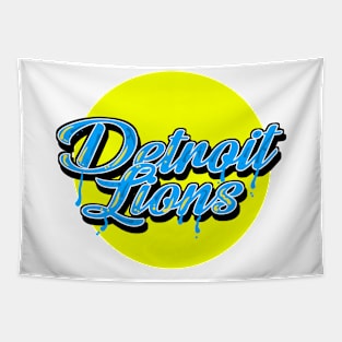 Detroit lions Tapestry