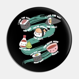 Cute Sushi Puns, Sashimi Pin