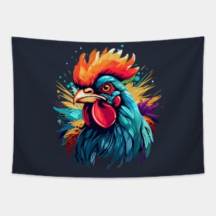 Colorful Rooster Tapestry