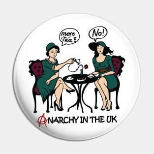 Anarchy in England Punk Satire - Its Tee Time Pin